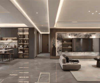 Modern A Living Room-ID:639415985