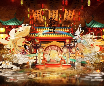 Modern New Chinese Style Chinese Style Meichen-ID:381196981