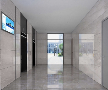 Modern Office Elevator Hall-ID:789577968