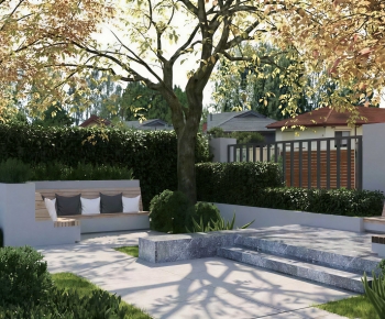 Modern Courtyard/landscape-ID:635459907