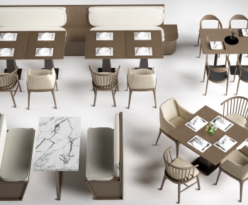 Modern Dining Table And Chairs-ID:490865952