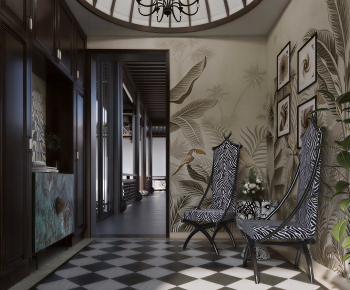 Retro Style Hallway-ID:151344061