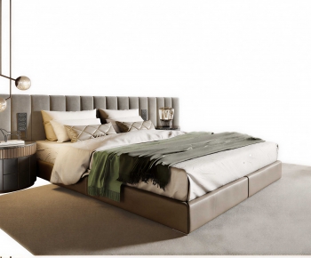 Modern Double Bed-ID:966538916