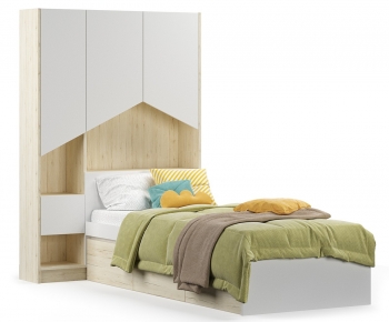 Modern Single Bed-ID:182240013