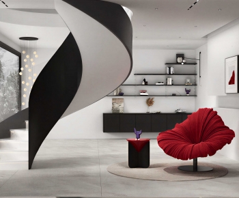 Modern A Living Room-ID:255439047