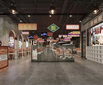 Industrial Style Barbecue Restaurant-ID:229789973