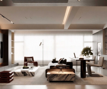 Modern A Living Room-ID:669209007