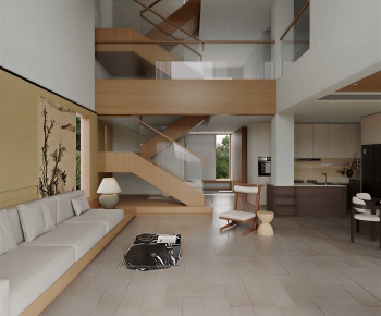 New Chinese Style A Living Room-ID:931883103