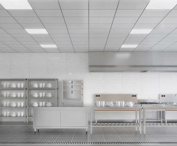 Industrial Style Central Kitchen-ID:905909066