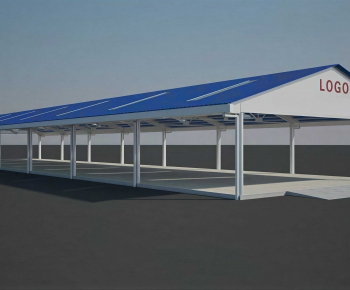 Modern Outdoor Parking Lot-ID:185486087