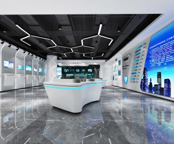Modern Exhibition Hall-ID:334084998