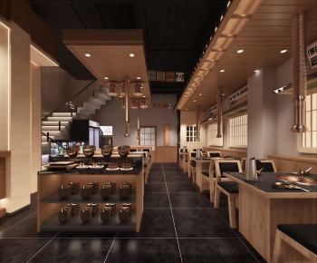 Modern Barbecue Restaurant-ID:742517957