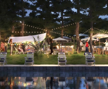 Modern Park Landscape-ID:960047017