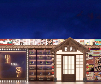 New Chinese Style Facade Element-ID:584929941