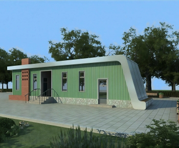 Chinese Style Public Building-ID:991990096