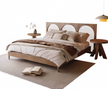 Modern Double Bed-ID:985629694