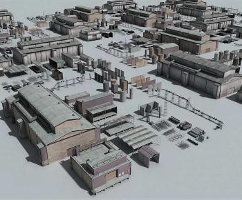 Modern Industrial Building-ID:485188964