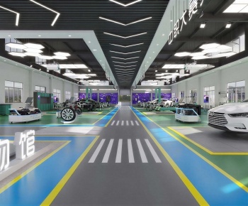 Modern Exhibition Hall-ID:130978115