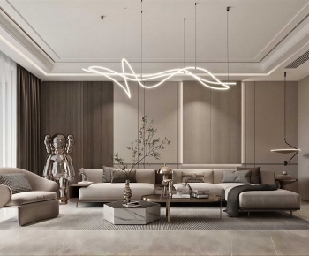 Modern A Living Room-ID:996664059