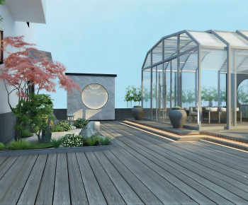 New Chinese Style Courtyard/landscape-ID:356028081