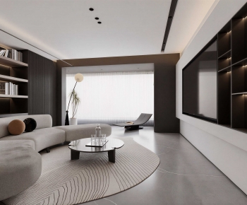 Modern A Living Room-ID:499845981