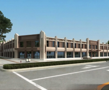 Modern Appearance Of Commercial Building-ID:746131902