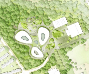 Modern Architectural Bird's-eye View Planning-ID:455230005