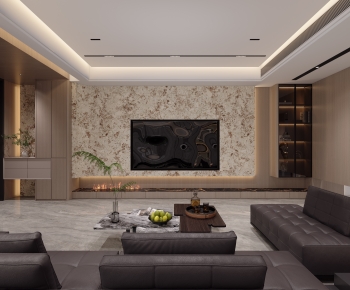 Modern A Living Room-ID:836602931