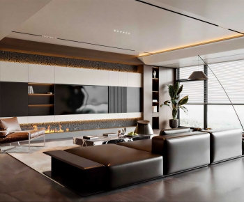 Modern A Living Room-ID:878388914