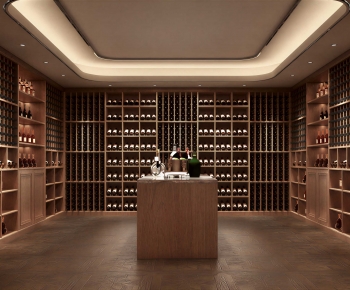 Modern Wine Cellar/Wine Tasting Room-ID:866727119