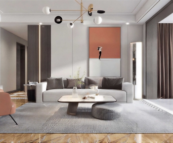 Modern A Living Room-ID:394840968