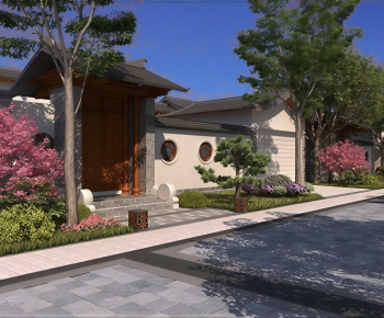 New Chinese Style Courtyard/landscape-ID:388602978