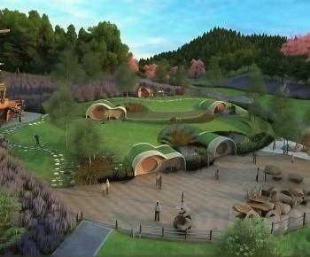 Modern Park Landscape-ID:857175119