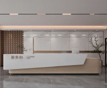 Modern Office Reception Desk-ID:584120993