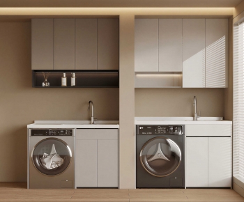 Modern Laundry Cabinet-ID:597060925