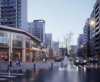 Modern Commercial Street-ID:758100996