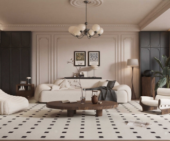 French Style A Living Room-ID:859452016