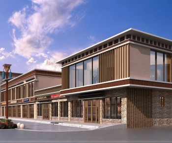 New Chinese Style Commercial Street-ID:123208051