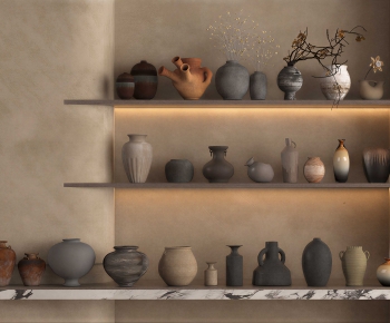 Wabi-sabi Style Clay Pot-ID:271294128