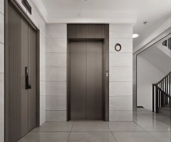 Modern Office Elevator Hall-ID:235107903