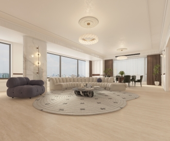French Style A Living Room-ID:392399078