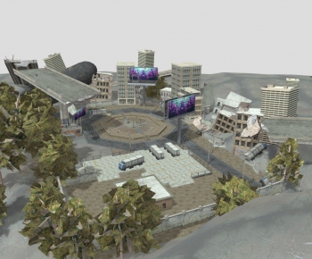 Modern Architectural Bird's-eye View Planning-ID:685288916