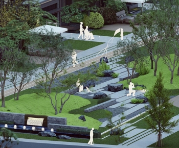 Modern Garden Landscape-ID:218314894
