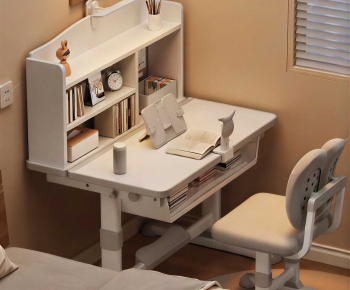 Modern Computer Desk And Chair-ID:358341933