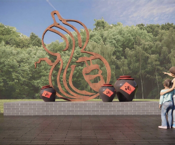 Modern Sculpture Sketch-ID:178450118