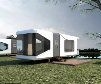 Modern Appearance Of Commercial Building-ID:500779251