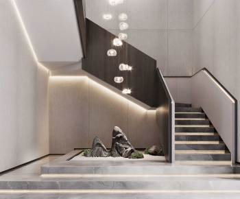 New Chinese Style Stairwell-ID:109431982