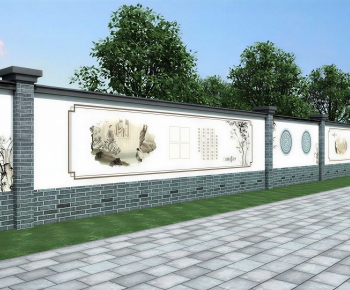 New Chinese Style Landscape Wall-ID:898885972