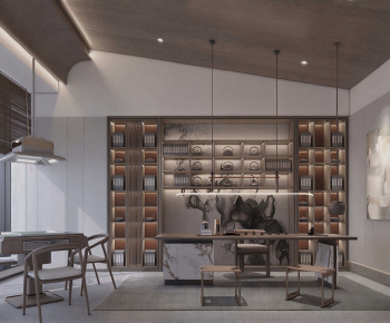 New Chinese Style Tea House-ID:495220908