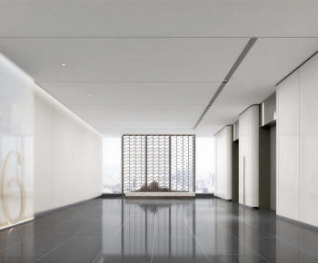 Modern Office Elevator Hall-ID:199511123